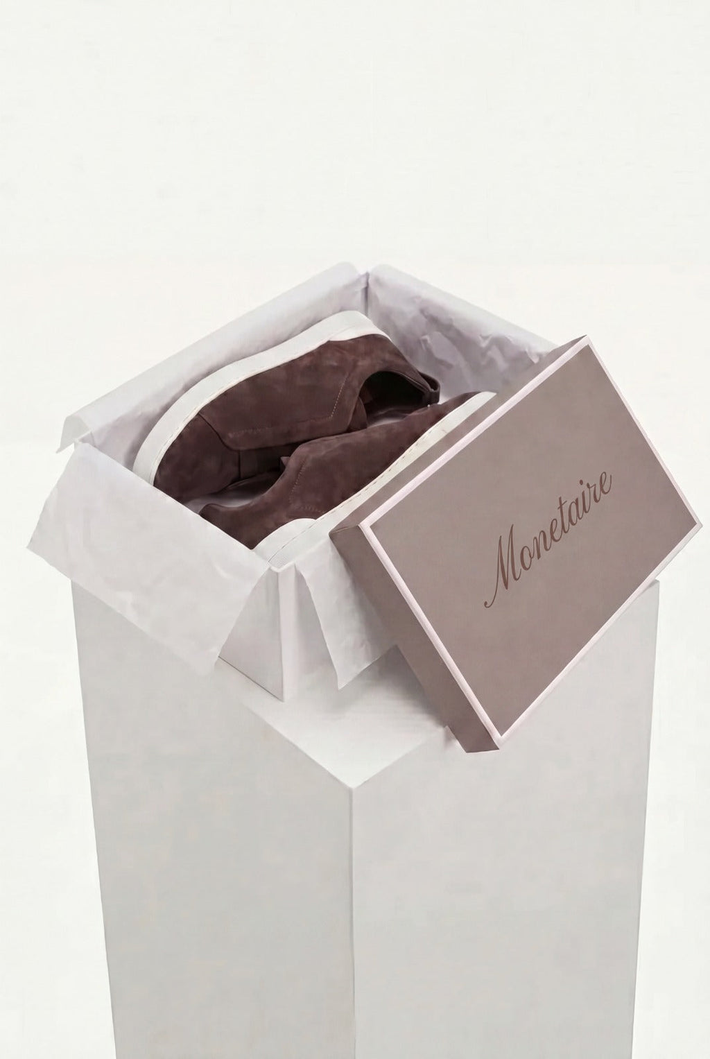 Monaco Suede Triple Stitch Sneaker Chocolate